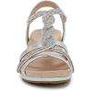 imageLifeStride Womens Miami Wedge SandalSilver Metallic