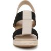 imageLifeStride Womens Tallulah Espadrille Wedge SandalBlackNatural