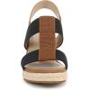 imageLifeStride Womens Tallulah Espadrille Wedge SandalNavyTan