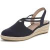imageLifeStride Womens Kennedy Espadrille Wedge SandalLux Navy Canvas