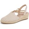 Tan/White Linen Stripe