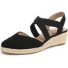 imageLifeStride Womens Kimball Espadrille Wedge SandalBlack Canvas