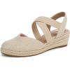 imageLifeStride Womens Kimball Espadrille Wedge SandalNaturalGold