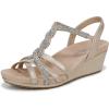 imageLifeStride Womens Miami Wedge SandalPlatino Gold
