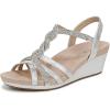 imageLifeStride Womens Miami Wedge SandalSilver Metallic