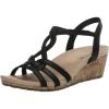 imageLifeStride Womens Monaco 2 Strappy Wedge SandalsBlack