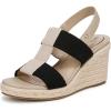 imageLifeStride Womens Tallulah Espadrille Wedge SandalBlackNatural
