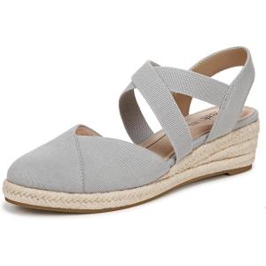 imageLifeStride Womens Kimball Espadrille Wedge SandalCloudy Grey