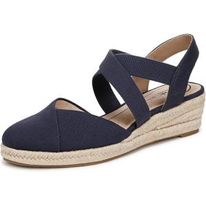 imageLifeStride Womens Kimball Espadrille Wedge SandalLux Navy Canvas