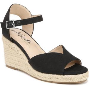 imageLifestride Womens Tess Wedge Espadrille SandalBlack
