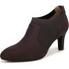 imageLifestride Womens Gia SlipOn Heeled BootiesDark Chocolate