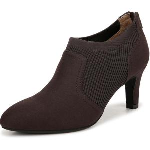 imageLifestride Womens Gia SlipOn Heeled BootiesDark Chocolate