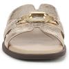 imageLifeStride Womens Royalty Bit Slide SandalPlatino Gold Faux Leather