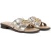 imageLifeStride Womens Royalty Bit Slide SandalPlatino Gold Faux Leather