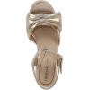 imageLifeStride Womens Tahlia Espadrille Wedge SandalPlatino Gold Faux Leather