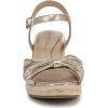 imageLifeStride Womens Tahlia Espadrille Wedge SandalPlatino Gold Faux Leather