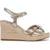 imageLifeStride Womens Tahlia Espadrille Wedge SandalPlatino Gold Faux Leather