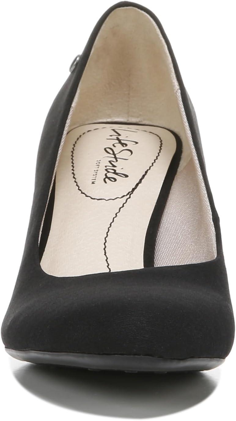 LifeStride Scarpe Donna Parigi, Tacco 5 Cm, Colore Micro Nero, Taglia 40 EU Larga
