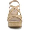imageLifeStride Womens Adrianna Heeled SandalNatural Tan Woven