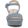 imageLifeStride Womens Trendy Heeled SandalDenim Blue