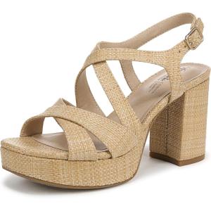 imageLifeStride Womens Adrianna Heeled SandalNatural Tan Woven
