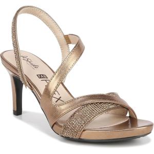 imageLifeStride Womens Mia Glitz Strappy Heeled Dress SandalsBronze