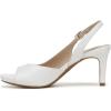 imageLifeStride womens Teller 2 Slingback Peep Toe PumpsHeeled SandalBright White