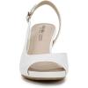 imageLifeStride womens Teller 2 Slingback Peep Toe PumpsHeeled SandalBright White