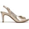 imageLifeStride womens Teller 2 Slingback Peep Toe PumpsHeeled SandalGold Metallic