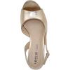 imageLifeStride womens Teller 2 Slingback Peep Toe PumpsHeeled SandalGold Metallic