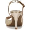 imageLifeStride womens Teller 2 Slingback Peep Toe PumpsHeeled SandalGold Metallic