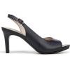 imageLifeStride womens Teller 2 Slingback Peep Toe PumpsHeeled SandalLux Navy