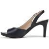 imageLifeStride womens Teller 2 Slingback Peep Toe PumpsHeeled SandalLux Navy