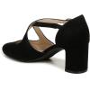 imageLifeStride Womens Tracy Block Heel PumpBlack Microfiber