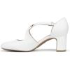 imageLifeStride Womens Tracy Block Heel PumpBright White