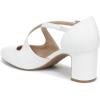 imageLifeStride Womens Tracy Block Heel PumpBright White