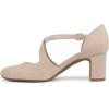 imageLifeStride Womens Tracy Block Heel PumpTender Taupe Microfiber