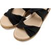 image:imageBZees Womens Riley SandalBlack Linen Fabric