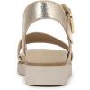 image:imageLifeStride womens Gillian Ankle Strap SandalsFlat SandalPlatino Gold