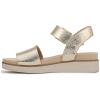 image:imageLifeStride womens Gillian Ankle Strap SandalsFlat SandalPlatino Gold