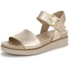 image:imageLifeStride womens Gillian Ankle Strap SandalsFlat SandalPlatino Gold
