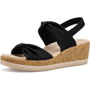 image:imageBZees Womens Riley SandalBlack Linen Fabric