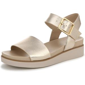 image:imageLifeStride womens Gillian Ankle Strap SandalsFlat SandalPlatino Gold