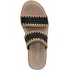 image:imageBZees Womens Resort SandalBlack Stretch Raffia Fabric