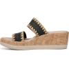 image:imageBZees Womens Resort SandalBlack Stretch Raffia Fabric