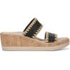 image:imageBZees Womens Resort SandalBlack Stretch Raffia Fabric