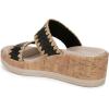 image:imageBZees Womens Resort SandalBlack Stretch Raffia Fabric