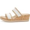 image:imageBZees Womens Resort SandalWhite Stretch Raffia Fabric