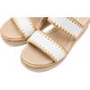 image:imageBZees Womens Resort SandalWhite Stretch Raffia Fabric