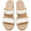 image:imageBZees Womens Resort SandalWhite Stretch Raffia Fabric